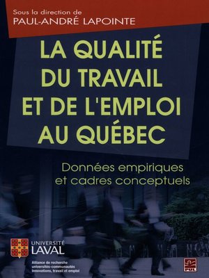 cover image of Qualité du travail et de l'emploi au Québec La